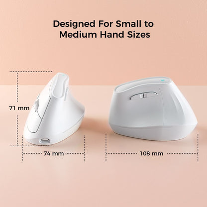 Ergonomic Vertical Mouse - Multi-Device Bluetooth5.0 & 2.4G Wireless, Adjustable DPI, Silent Click(Purple) - Image 5