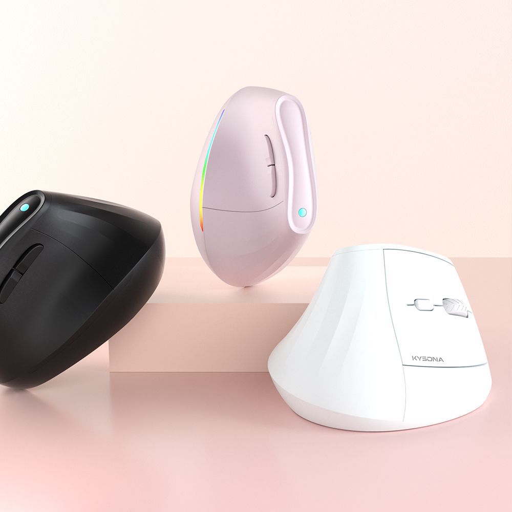 Ergonomic Vertical Mouse - Multi-Device Bluetooth5.0 & 2.4G Wireless, Adjustable DPI, Silent Click(Purple) - Image 8