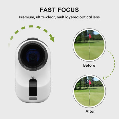 Long Range Laser Rangefinder - 5-500 Yards, Pinpoint Accuracy, Ergonomic Design(White) - Image 4