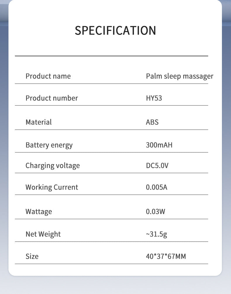 Handheld Microcurrent Sleep Aid Device - USB Rechargeable Pulse Massager for Relaxation & Deep Sleep(White) - Image 8