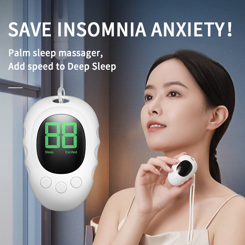 Handheld Microcurrent Sleep Aid Device - USB Rechargeable Pulse Massager for Relaxation & Deep Sleep(black) - Image 3