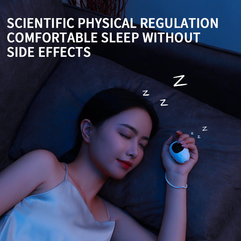 Handheld Microcurrent Sleep Aid Device - USB Rechargeable Pulse Massager for Relaxation & Deep Sleep(green) - Image 5