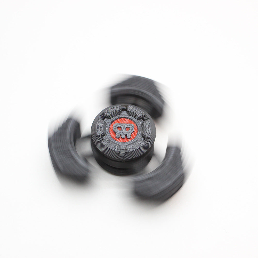 Two Sci-Fi Triangular Keychain Fidget Spinner - 3D Printed EDC Stress Relief Toy(white) - Image 4