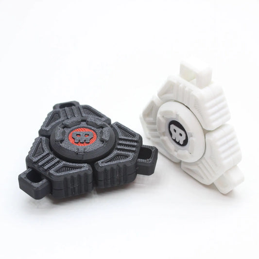 Two Sci-Fi Triangular Keychain Fidget Spinner - 3D Printed EDC Stress Relief Toy(black) - Image 2