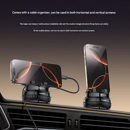 Universal Car Dashboard Phone Holder with Rotary Suction Cup & 360° Rotation(black) - Image 3