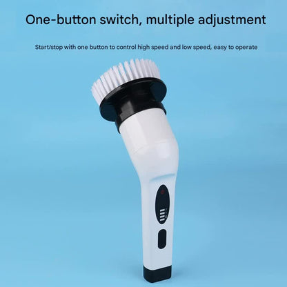 9-in-1 Multifunctional Cordless Electric Spin Scrubber with Adjustable Extension Handle(white) - Image 3