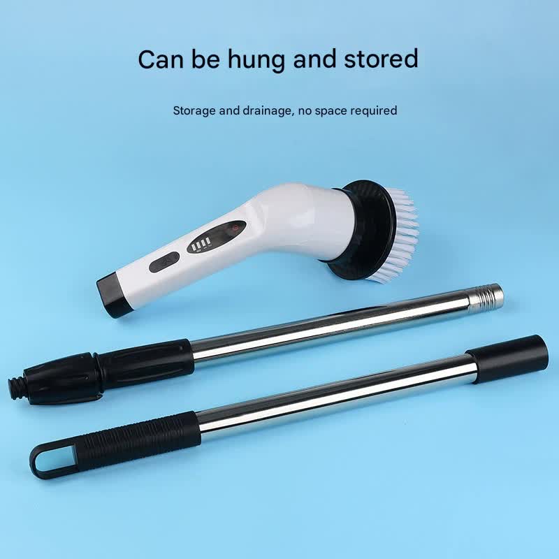 9-in-1 Multifunctional Cordless Electric Spin Scrubber with Adjustable Extension Handle(white) - Image 5