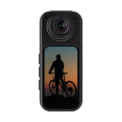 Thumb-Sized 2.7K Camera with 180 Rotatable Lens & Magnet Mount - Capture Your World Hands-Free(black+64G)