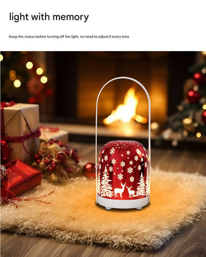 Portable Christmas LED Lantern - Dimmable, 3 Color Temps, 5200mAh Battery & Memory Function(Green) - Image 6