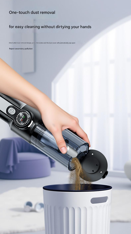 Multi-Function Cordless Handheld Vacuum Cleaner & Blower - Powerful Brushless Motor with Digital Display(Black and gray) - Image 7
