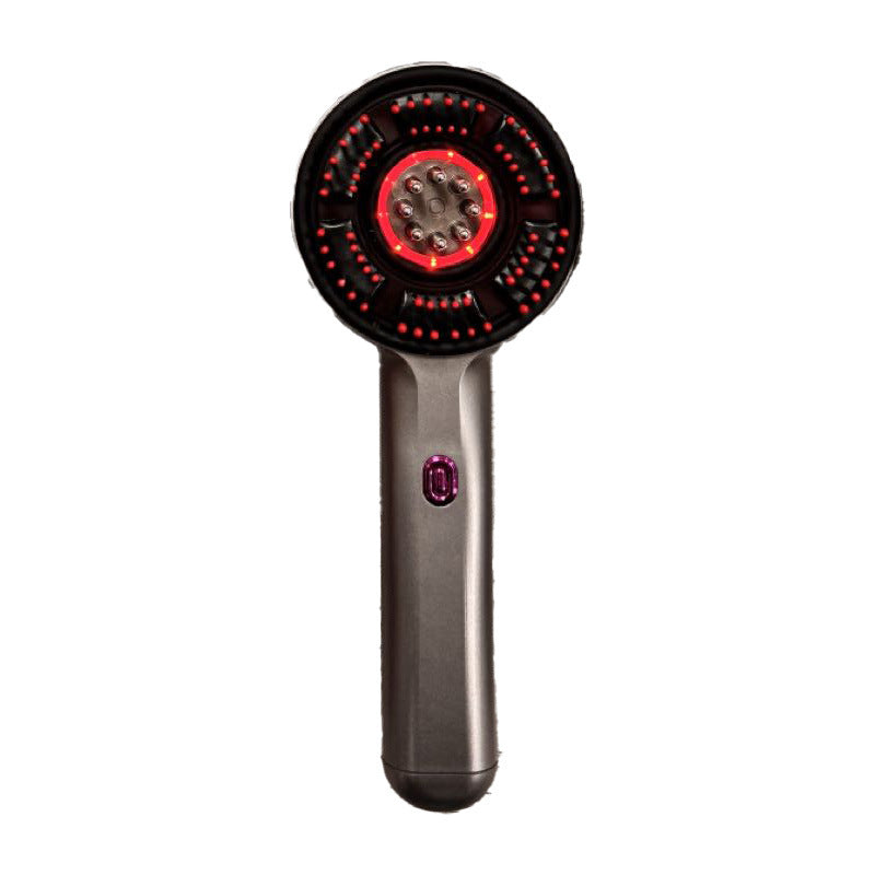 Electric Scalp Massager & Essential Oil Applicator Brush - 360 Kneading, 3 Modes, USB-C Rechargeable(grey)