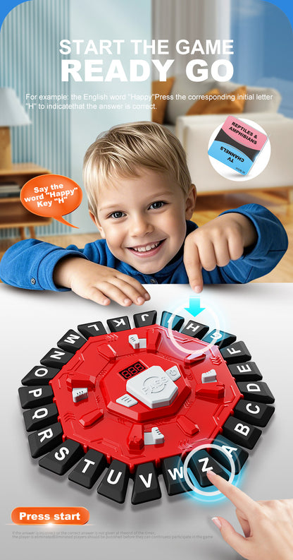 2pc Electronic Alphabet Categories Game - Fast-Paced Word Challenge for Family Fun(blue) - Image 4