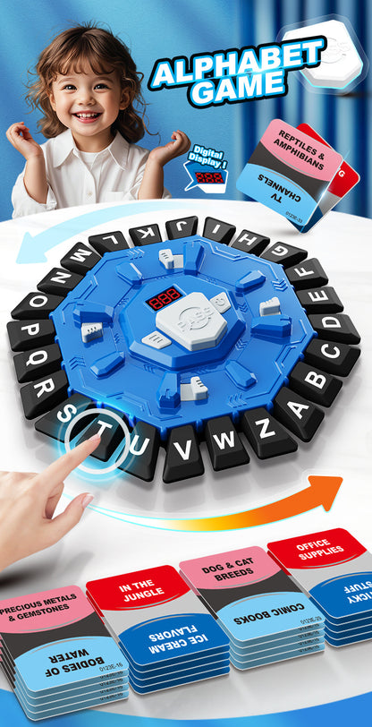2pc Electronic Alphabet Categories Game - Fast-Paced Word Challenge for Family Fun(red) - Image 2
