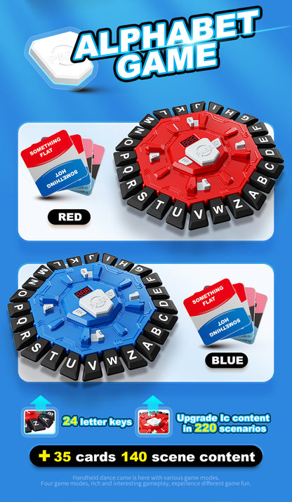 2pc Electronic Alphabet Categories Game - Fast-Paced Word Challenge for Family Fun(red) - Image 3