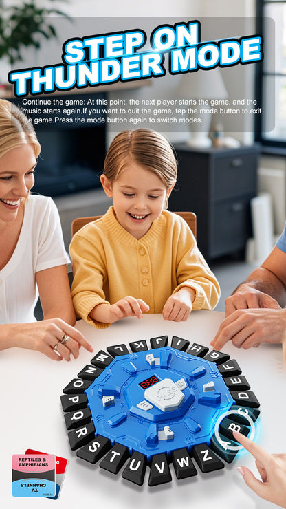 2pc Electronic Alphabet Categories Game - Fast-Paced Word Challenge for Family Fun(red) - Image 9