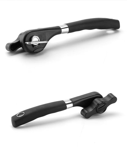 2pc Multifunctional Safe-Cut Can Opener - Smooth Edge, Ergonomic Handle(black) - Image 4