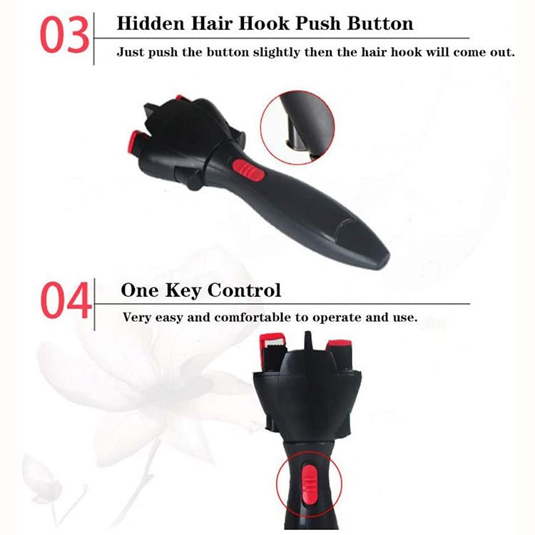 Automatic Hair Braiding Tool - Bi-Directional Rotation, Quick Twist Styling for Braids & Handmade Bracelets(black) - Image 6