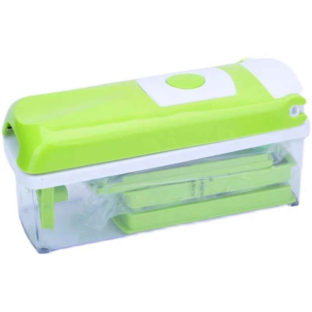 Multi-Functional Vegetable Chopper & Slicer Set - Dicer, Grater with Food Container & Peeler(green) - Image 4