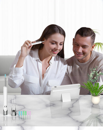 All-in-One Wireless Visual Ear Cleaner Kit with 4.3" IPS Display Screen(white) - Image 6