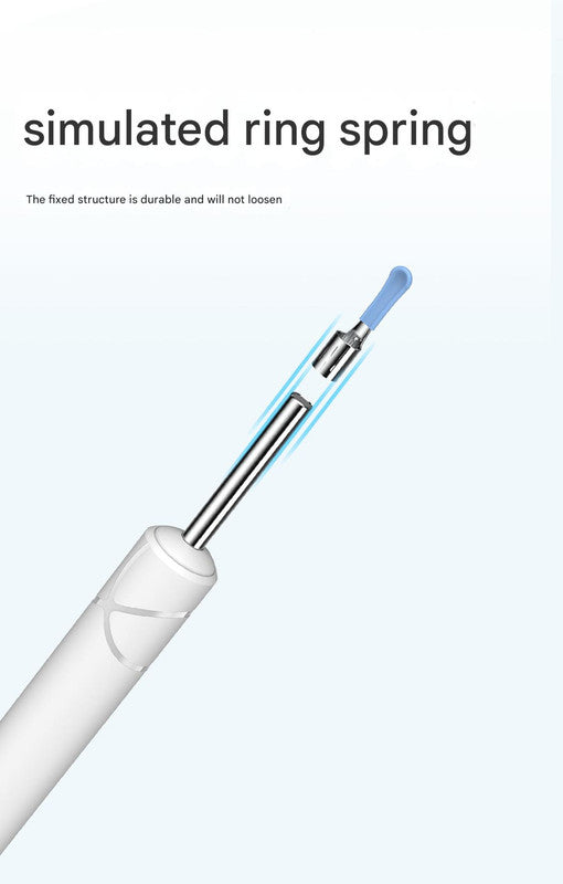 All-in-One Wireless Visual Ear Cleaner Kit with 4.3" IPS Display Screen(white) - Image 7