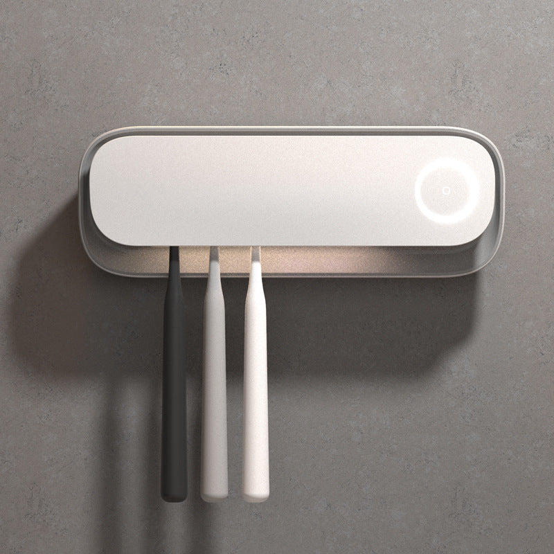 Smart UVC Toothbrush Sterilizer & Holder with Heat Drying, Radar Sensor Night Light(white) - Image 3