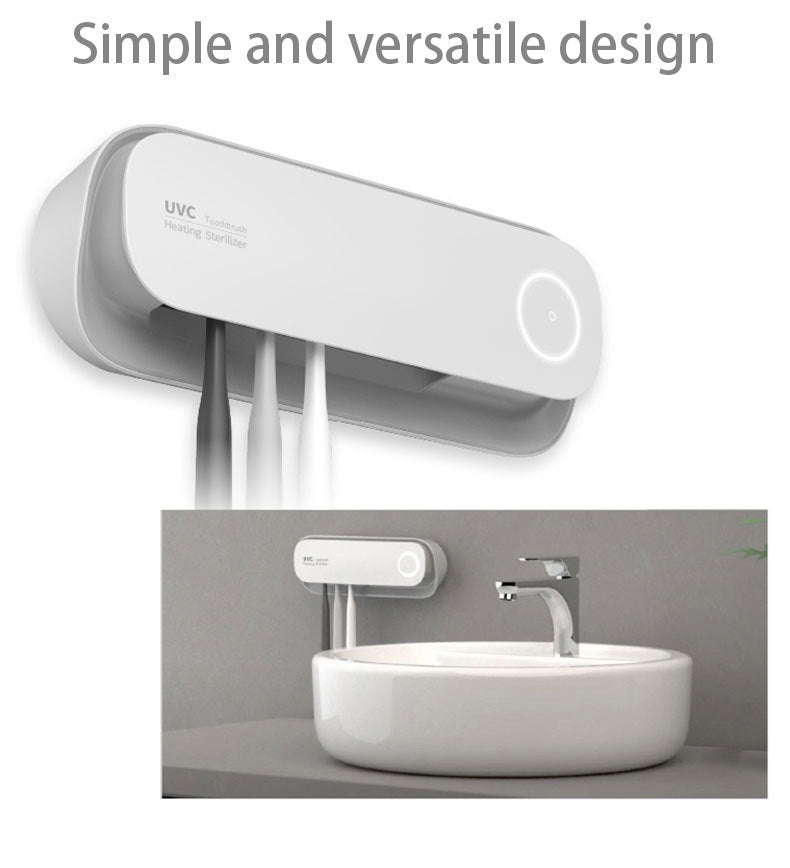 Smart UVC Toothbrush Sterilizer & Holder with Heat Drying, Radar Sensor Night Light(white) - Image 9