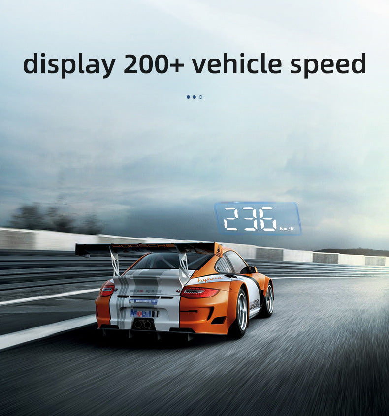 Compact OBD2 Car Head-Up Display (HUD) - Digital Speedometer with 5 Alarm Functions & Adaptive Brightness(black) - Image 4