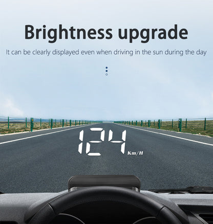 Compact OBD2 Car Head-Up Display (HUD) - Digital Speedometer with 5 Alarm Functions & Adaptive Brightness(black) - Image 8