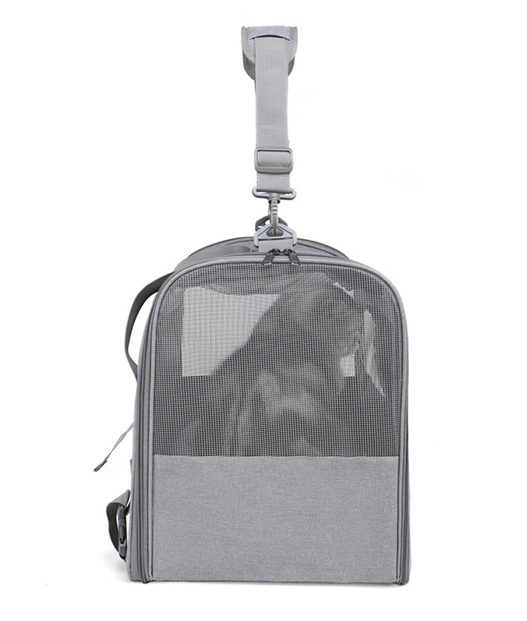 Foldable Soft-Sided Pet Carrier for Travel - Fits Cats & Small Dogs Under 6kg, with Removable Plush Bed & Shoulder Strap(pink) - Image 8