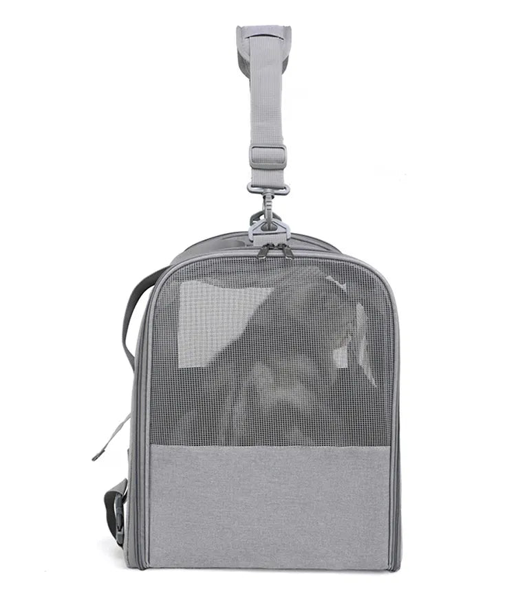 Foldable Soft-Sided Pet Carrier for Travel - Fits Cats & Small Dogs Under 6kg, with Removable Plush Bed & Shoulder Strap(pink) - Image 8