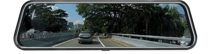 10-Inch Dual Lens Dash Cam Mirror - 1080P FHD Touch Screen Car DVR with Rear Camera, Night Vision & G-Sensor(black) - Image 6