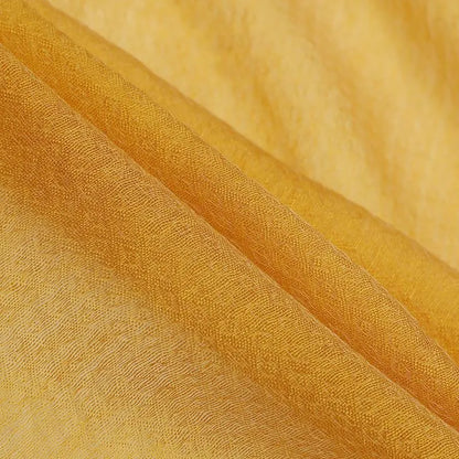 Elegant Butterfly Embroidered Scarf Shawl - Large Soft Silk Blend Wrap for Women(Yellow) - Image 5