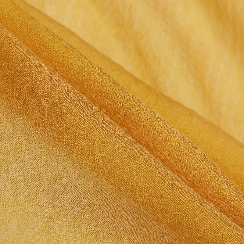 Elegant Butterfly Embroidered Scarf Shawl - Large Soft Silk Blend Wrap for Women(Khaki) - Image 5