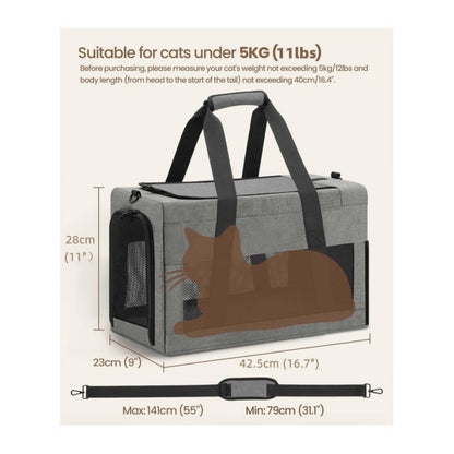 Sturdy & Breathable Pet Carrier for Small Cats & Dogs - Collapsible Travel Bag with Steel Frame, Safety Locks & Sunshade(green) - Image 2