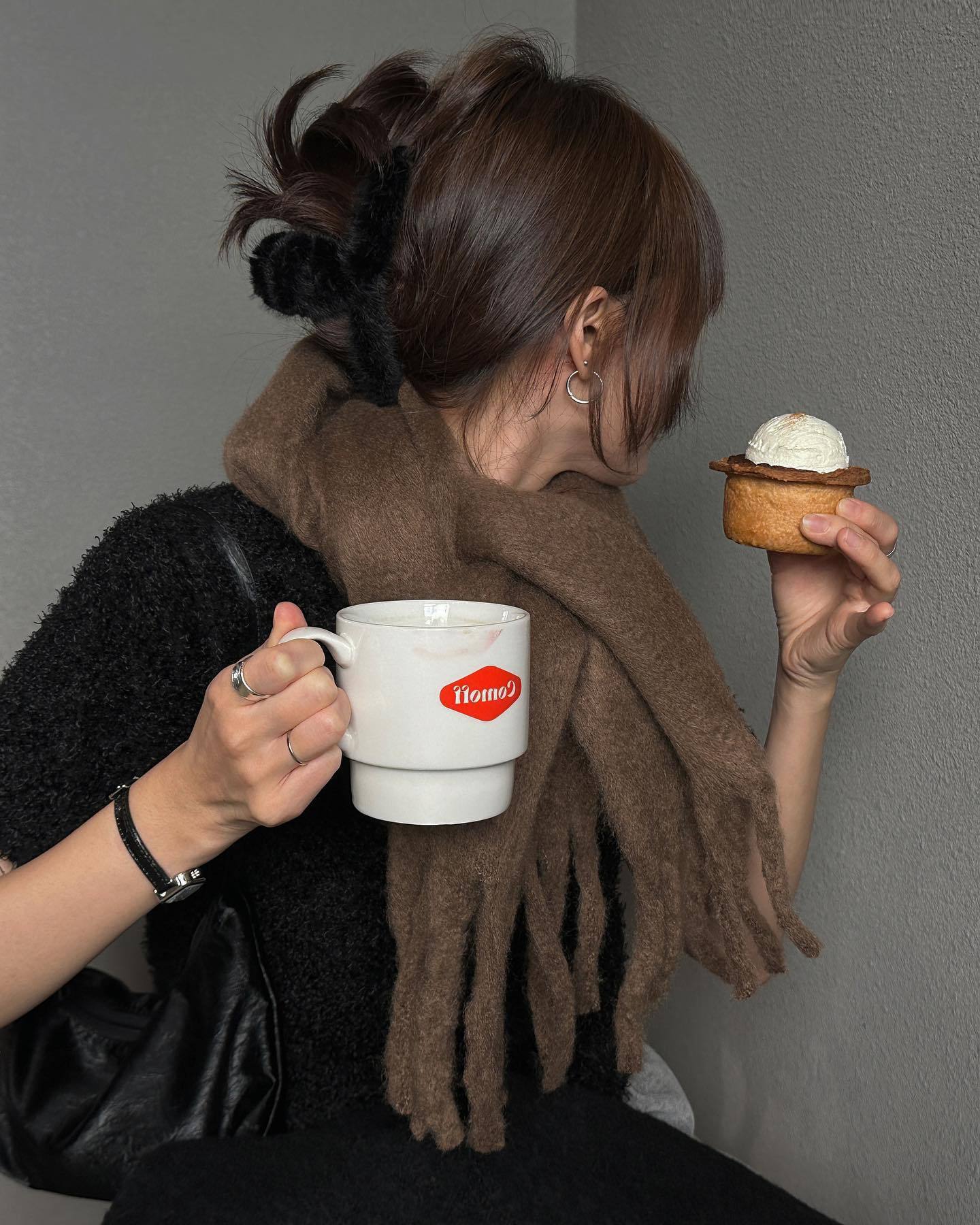 2pc Luxuriously Soft Winter Scarf with Tassel Fringe - Ultra Cozy & Warm Neck Wrap(Sky Blue) - Image 2
