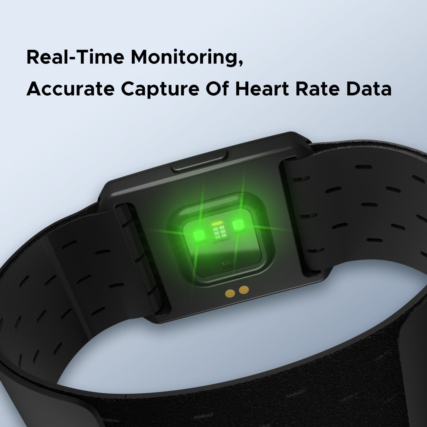 Optical Armband Heart Rate Monitor - Bluetooth & ANT+ Dual Protocol, IP67 Waterproof for Fitness Training(black) - Image 3