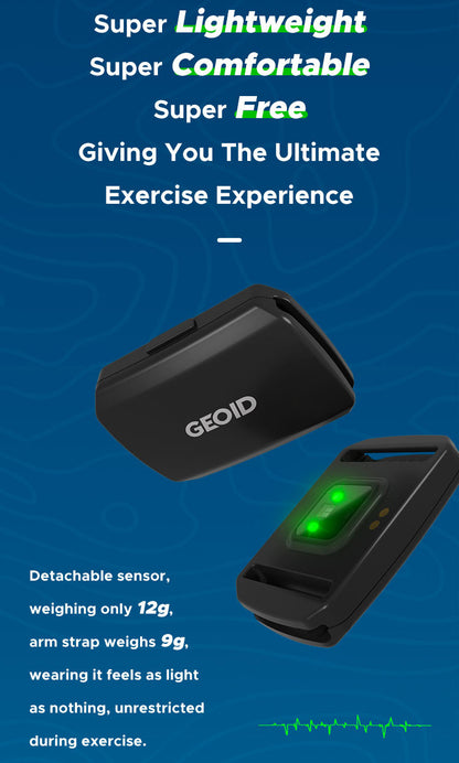 Optical Armband Heart Rate Monitor - Bluetooth & ANT+ Dual Protocol, IP67 Waterproof for Fitness Training(black) - Image 8