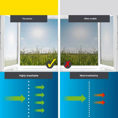 3pc DIY Magnetic Window Screen Kit - Fine Mesh Insect Net, No Drilling Required, Cut to Size(black 150cm x 130cm) - Image 4