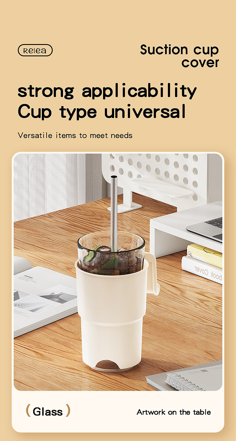 Multi-Purpose Anti-Spill Cup Holder with Suction Base & Detachable Phone Stand(green) - Image 6