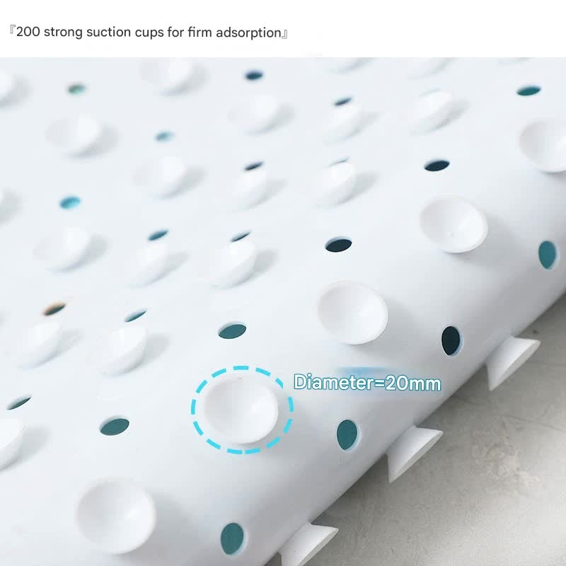 Non-Slip PVC Bath & Shower Mat with Suction Cups and Drainage Holes - Cartoon Ocean Theme(Submarine) - Image 2