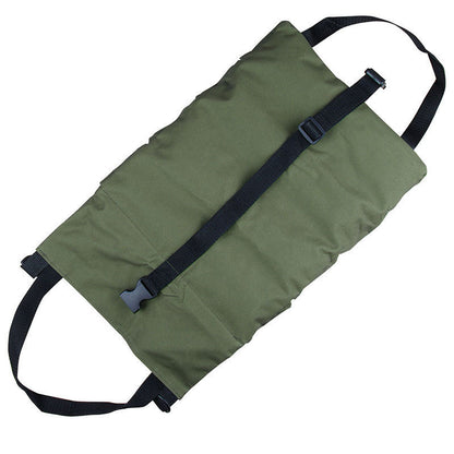 Heavy-Duty Canvas Tool Roll Up Bag & Organizer Tote - Multi-Pocket Wrench & Tool Pouch(Blue) - Image 6