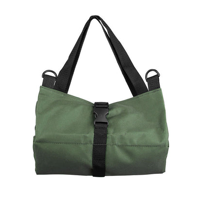 Heavy-Duty Canvas Tool Roll Up Bag & Organizer Tote - Multi-Pocket Wrench & Tool Pouch(Khaki) - Image 7