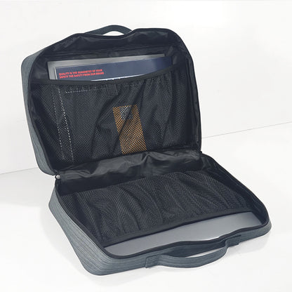 Heather Grey Versatile Travel Organizer Bag with Luggage Sleeve - Portable Carry-On for Laptop, Shoes & Accessories - Image 6