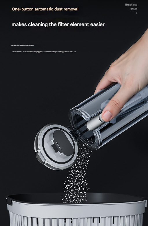 Silver and Purple 4-in-1 Cordless Handheld Vacuum Cleaner - Powerful 16KPa Suction with Brushless Motor, Blower & Air Pump - Image 7