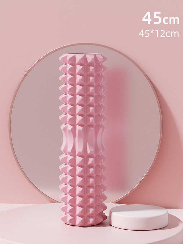 Pink High-Density 3D Trigger Point Foam Roller - Solid Core Massager for Deep Tissue Muscle Recovery & Yoga - Image 8
