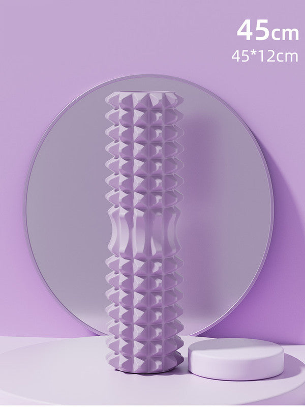 Purple High-Density 3D Trigger Point Foam Roller - Solid Core Massager for Deep Tissue Muscle Recovery & Yoga - Image 8