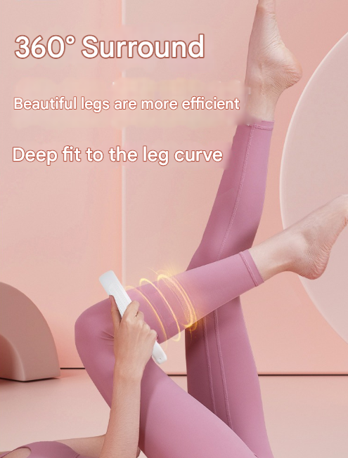 Pink U-Shape 360 Degree Massage Roller - Multi-Functional Leg, Arm & Neck Massager for Muscle Relief & Recovery - Image 3