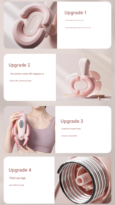Pink Smart Kegel & Thigh Master with Digital Counter - Adjustable Pelvic Floor Trainer for Women's Home Workout - Image 6