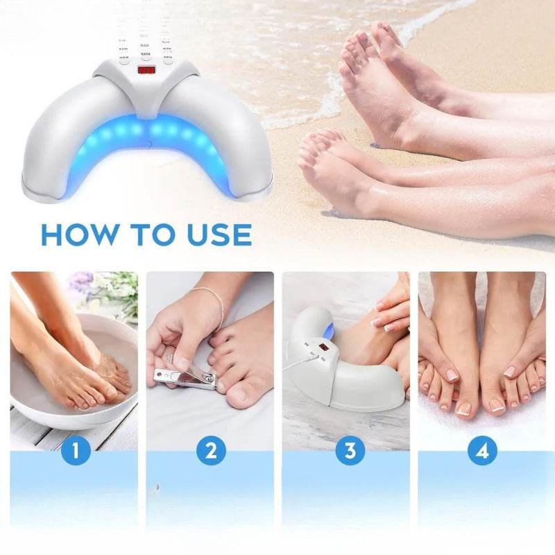 Black Portable UV LED Nail Lamp - Open Arch Dryer for Gel Polish with Smart Sensor & 3 Timers - Image 2