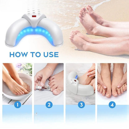 Black Portable UV LED Nail Lamp - Open Arch Dryer for Gel Polish with Smart Sensor & 3 Timers - Image 2